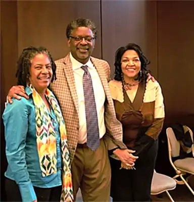 Nanette Rodgers with Dawn Duke and Bertin Louis