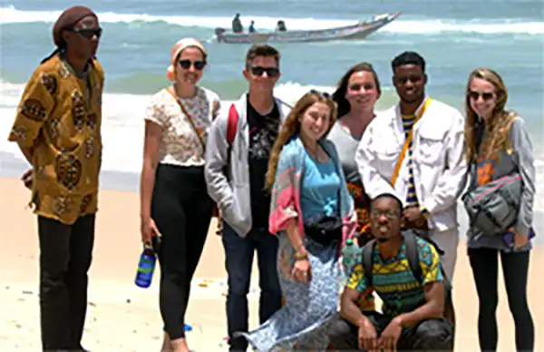 A picture of students in Senegal